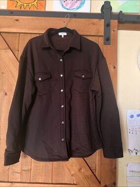 Better Be Chocolate Brown Casual Button-Front Shirt